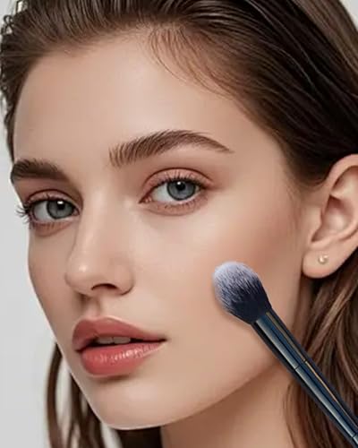 Generic Dual Ended Makeup Brushes, Foundation & Concealer, 20cm Black, Synthetic Bristles & Material, Dual Ended Brush, For Foundation, Concealing