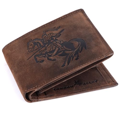 LONDON ALLEY Sparta Vintage Brown Mens Leather Wallet (B098L6R8V2) Amazon Price History, Amazon Price Tracker