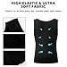 LISEJE Mens Slimming Body Shaper Vest, Gynecomastia Compression Shirts, Tummy Control Undershirts