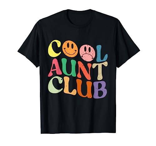 Cool Aunts Club Lustiges Lächeln Buntes Coole Tanten Club Tante T-Shirt