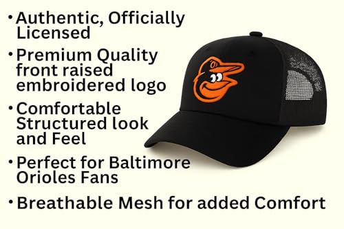 Gorra Trucker Negra Naranja con Logo Bordado miniatura 5