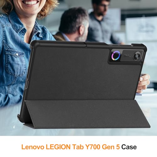 Image of for Lenovo Legion Tab Gen 5 (2026)Case with screen protector(1 pack),high qualit Hard Shell, Lightweight,Quality PU,Anti-Fingerpirnts, Scratch Resistant, Black for Legion Tab Gen 5 Tablet case