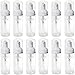 Botella vacía de 50 ml de jabón de viaje botella de plástico dispensador de espuma mini dispensador de bomba de jabón espumante libre de BPA para limpieza, viajes, cosméticos envases 12pcs