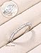 Jstyle Wedding Bands for Women Silver Eternity Band Rings Stackable Cubic Zirconia Ring 2.5MM Engagement Band Ring for Women Dainty Simulated Diamond Rings No Tarnish Size 7