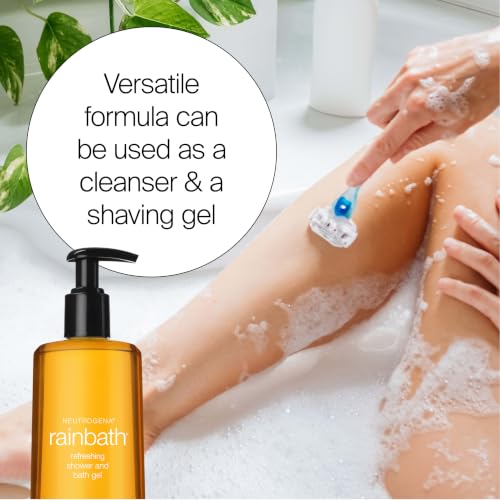 Image of Neutrogena Rainbath Refreshing Shower Gel, Original, 32 fl. oz | Moisturizing Body Wash, Cleans, Softens, and Conditions Skin, Creamy Lather, Cleanser and Shaving Gel