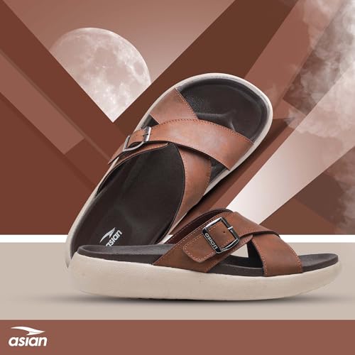 Image of ASIAN MEDISOL-01 OrthoSoft Extra Soft Doctor Slippers for Men | Men's Flip Flop Slippers with Soft Cushion & Arch Support | Broad Strap Casual Slides | Comfortable Daily Wear Footwear