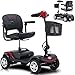 Elettromobile Pieghevole A 4 Ruote,Scooter Elettrico Per Anziani,Scooter Elettrico Per Anziani,Per Adulti/Anziani,Scooter Per Viaggi Di Piacere,250W,Ruota Da 9 Pollici,Carico 120Kg/265 Libbre.,Red