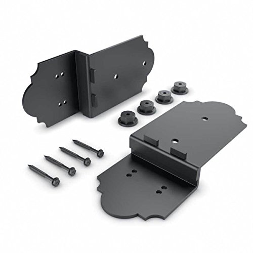 OZCO Laredo Sunset Post-to-Beam Bolt Offset Connectors, Steel, Powder Coated Finish, Black, 2 Pieces OZCO Laredo Sunset Post-to-Beam Bolt Offset Connectors, Steel, Powder Coated Finish, Black, 2 Pieces