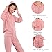 LeeHanTon Pink Tracksuit for Women Fashion Solid Colors Lightweight Zip Up Tops and Matching Pants 2 Pieces Lounge Outfit Pink XX-Large