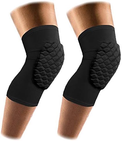 AceList 2 Packs (1 Pair) Protective Compression Wear - Men & Women Basketball Brace Support - Strap & Wrap Knee for Volleyball, Football, Contact Sports -Size M L XL