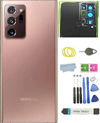 Galaxy Note 20 Ultra Back Glass Cover Housing Door Replacement for Samsung Galaxy Note 20 Ultra 5G + Tools Note20 Ultra-Mystic Bronze