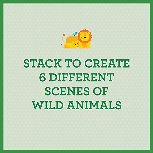 Image of Petit Collage Wild Animals Puzzle Blocks
