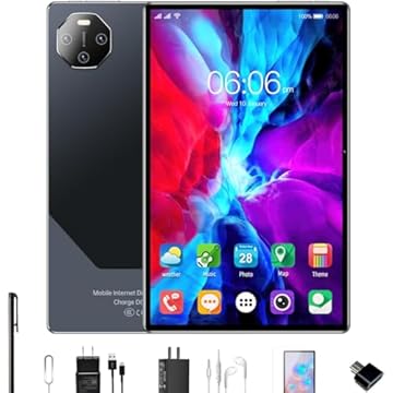 Tablet E70Pro 8 GB de RAM + 256 GB, tela imersiva de 11,6 polegadas, 24 MP + 32 MP,5G, Wi-Fi, Bluetooth, Android 13 octa-core (Preto)