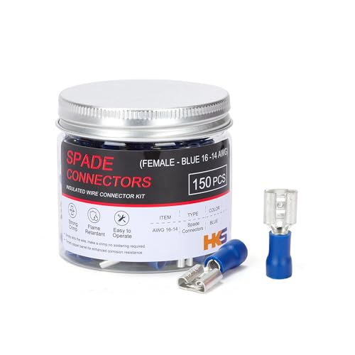 Conectores hembra de pala HKS para reparar el cableado del coche y renovar altavoces con terminales