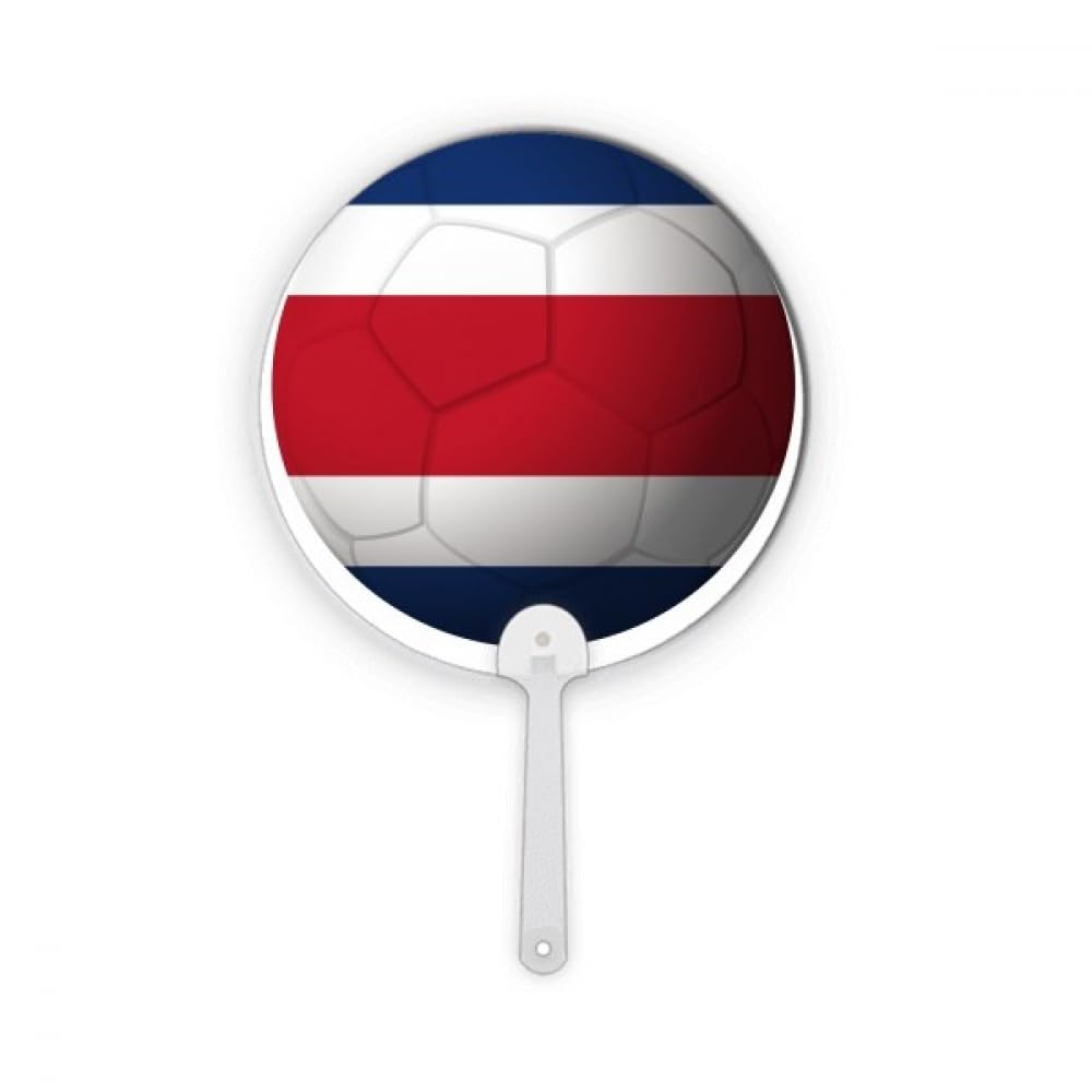Drapeau Costa Rica football rond plastique pour déco sans plis ni usure