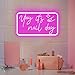 Yay It's Nail Day Neon Sign Nail Neon Light Pink LED Sign Letter Neon Light Up Sign for Nail Salon Beauty Salon Makeup Room Decoration