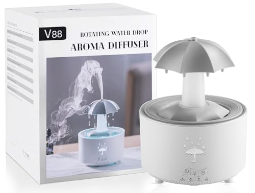 3-in-1 Rain Drop Humidifier & Essential Oil Diffuser with Cool
