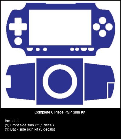 Lemon Yellow - Vinyl Decal Mod Skin Kit by System Skins - Compatible with Playstation Portable 1000 Console