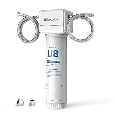 Maxblue U8-ST Under Sink Water Filter, 2 Years High Capacity, Reduces Lead, Chlorine, Heavy Metals, Bad Taste & Odor, Under Sink Water Filtration System, USA Tech