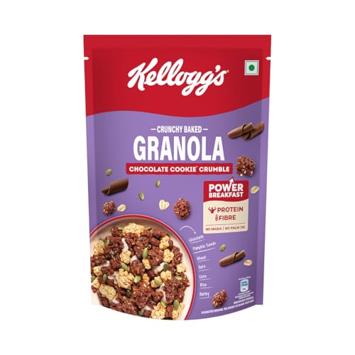 Image of Kellogg's Crunchy Granola Chocolate & Almond |Muesli |Power Breakfast | 400g