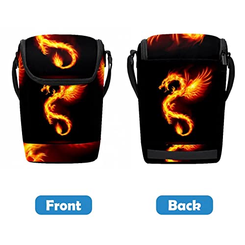 Lonchera con cremallera Fire Dragon para llevar comida sin derrames 5