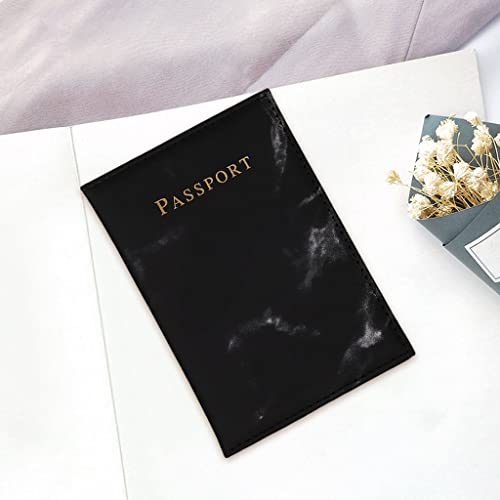 Newmind Porta-passaportes de couro sintético com bloqueio de RFID, organizador de documentos, cartei