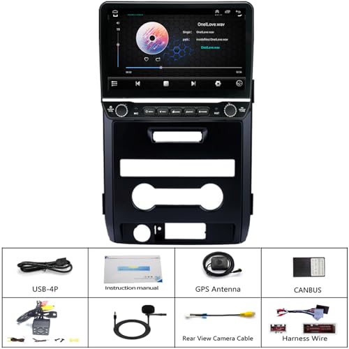 Radio con pantalla táctil QLED para Ford F150 2009-2012 miniatura 6