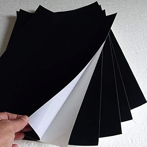 5 x Sheets (210mm x 330mm) of Sticky Flock Hot fix Rhinestone Template / Stencil Material, Best, Easy and Cost Effective Solution for Making Design templates Cover