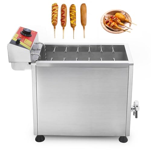 GUHPZA Freidora Comercial, 3000 W De Alta Potencia Y 25 L De Capacidad con Control De Temperatura Ajustable, Ideal para Restaurantes Y Catering.