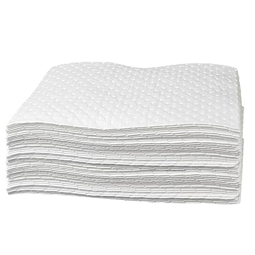 NAKAN Almohadillas Absorbentes de Aceite Hoja Absorbente 50x40cm(Sólo Aceite/Combustible) para Uso Interior/Exterior(Size:20-Sheet,Color:2mm)