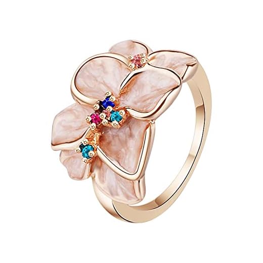 Women's Stacking Knuckle Ring Fashion Inlaid Zircon Ring Personality Jewelry Engagement Ring Flower Rings for Teen Girls Bohemian Rings for Girls Vintage Gem Crystal Rings (RG, 9)