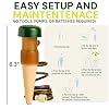 Blumat Classic Self-Watering Stakes - Prevents Overwatering and Underwatering for Healthy Growth While You are Away - Ideal for Indoor Plant Watering, 6 Pack, w Adapter