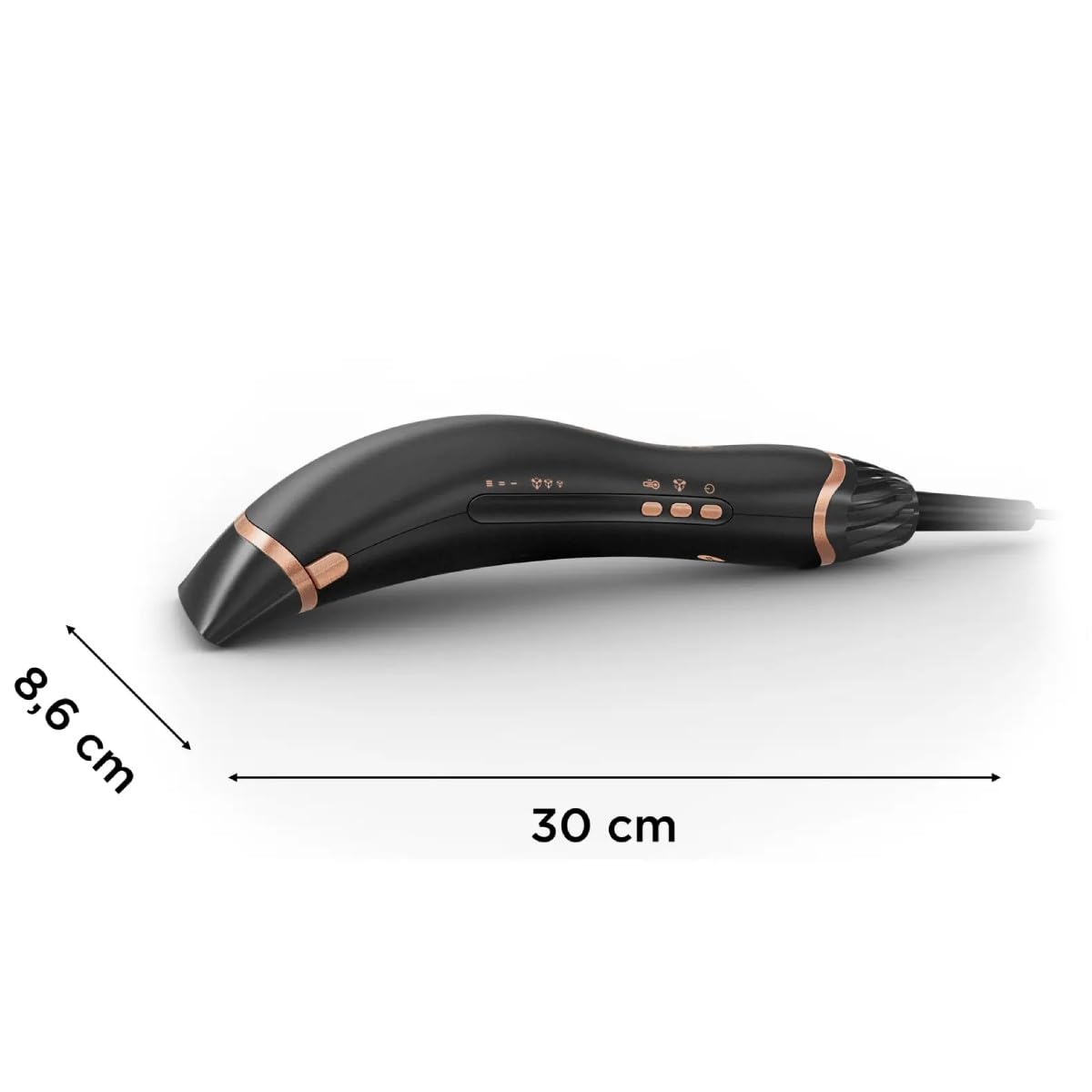 Rowenta Air Motion, suszarka do włosów, ergonomiczna i lekka konstrukcja, efekt Coandy, szybki silnik, CF8C20E0 | Idealny do stylizacji, gładki grzebień z efektem czapki, silnik o dużej prędkości, ergonomiczny i lekki design