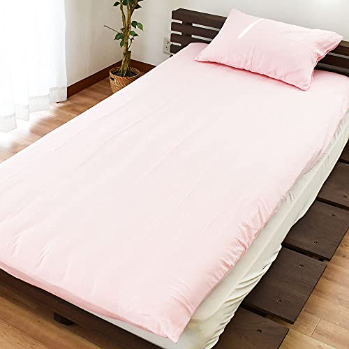 布団カバー 【贅沢2重ガーゼ。ワンランク上のフラットシーツ】 国産 フラットシーツ 和晒し 2重ガーゼ シングルロング 150×250cm 取り付け簡単 日本製 和晒 カバー 綿100% ガーゼ 敷き布団カバー 無地 シングル 薄桜 ピンク