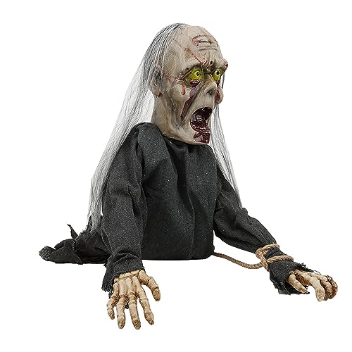 Azusumi Accesorios de Halloween Colgante Esqueleto Fantasma Cráneo para Fiesta de Halloween Decoración de Casa Encantada (Gris)