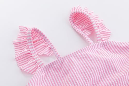 LIZENS Girl’s Swimsuits Two Piece Bikini Set Adjustable Ruffle Trim Kids Bathing Suit for Girls3