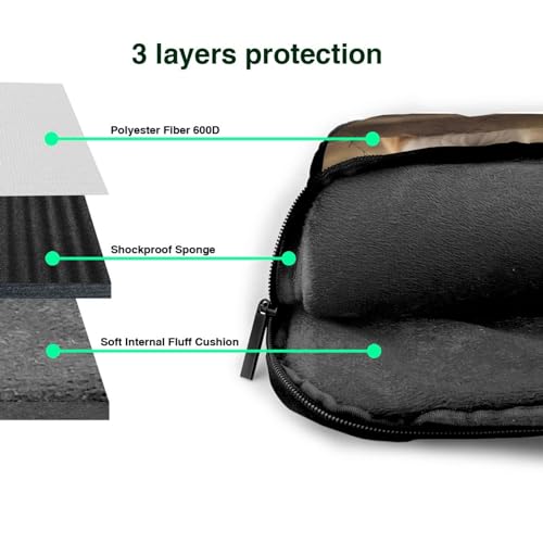 Bolso para portátil KHiry tamaño 15.6 pulgadas negro miniatura 6