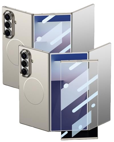 Coque Samsung Galaxy Z Fold antichoc étui rigide mat avec vitre écran intégrée gris