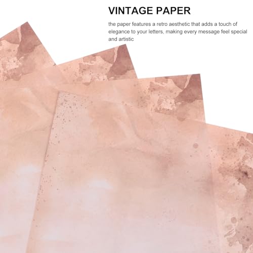 Papier pour Loisirs Créatifs et Correspondance Rétro, 100 Feuilles Double Face Format A4