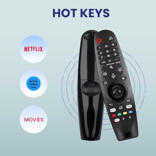 Image of LG TV Remote Compatible with Smart Android WebOS 4K LED TV, Works with MR650, MR19BA, MR20GA, MR21GA, Voice & Pointer Function, Black LED 703 VC