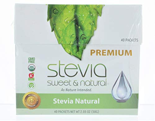 Simply Stevia Packets Natural 1G 40 Per Box Stevia International 40 Packet #TOP2