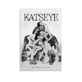 KUAILI Affiche Katseye Groupe de Musique Vintage pour D�coration de Chambre, Toile de Style Esth�tique, Art Mural en Tissu, D�coration de Chambre 20 x 30 cm