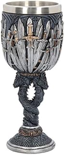 Nemesis Now B2947H7 Sword Goblet 17.5cm Black, Resin w/Stainless Steel Insert