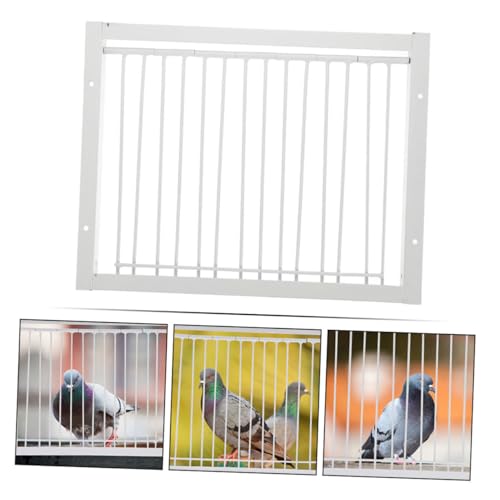 ORFOFE 2 peças de moldura de porta de gaiola de pombo com barras de arame, entrada para gaiola de pá