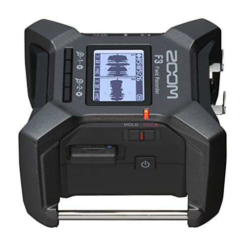 Zoom F3 Professional Field Recorder for Filmmakers & Musicians with 2 Locking XLR/TRS Inputs, Pro Quality Preamps, 32-Bit Float, Dual AD Converters, Battery Power, and Wireless Control by Zoom - Image 3