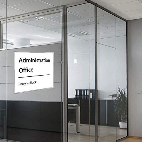 Niubee 4X6 Inch Wall Mount Acrylic Sign Holder With Double Sided Adhesive Tape For Office, Home, Store, Restaurant, No Drilling - Horizontal (6 Pack) #TOP6