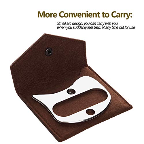 Guasha Massage Tools,Medical Grade Stainless Steel Scraping Tool for Soft Tissue Scraping Massage Tool, Physical Therapy Stuff,Used for Back, Legs, Arms,Neck,Shoulder .(A)