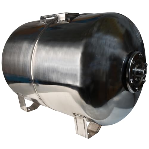 Zbiornik Hydroforowy INOX 100L Przeponowy Ciśnieniowy Hydrofor na Wodę do Pompy Stal Nierdzewna 100 Litrów