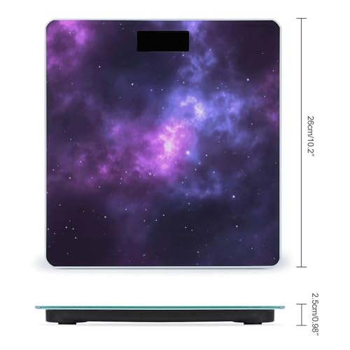 Báscula digital Magic Galaxy Sky Purple para cuerpo hasta 180 kg miniatura 2