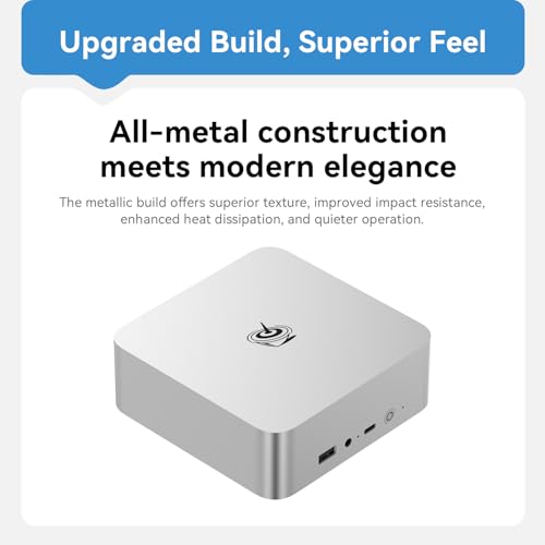 Image of Beelink EQi13 Pro Ai Mini PC, Intel 13th Core 13500H(12C /16T, Up to 4.7GHz), Mini Computer 32G DDR4 RAM 500GB NVMe PCIe4.0 SSD, Built-in PSU 4K@60Hz Dual Display HDMI2.1 /WiFi6 /BT5.2 /1000Mbp